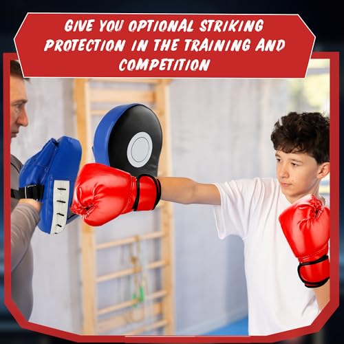 2 Pairs Boxing Mitts Boxing Curved Focus Punching Mitts Kickboxing Striking Pads for Men Women Martial Taekwondo Karate Muay Thai