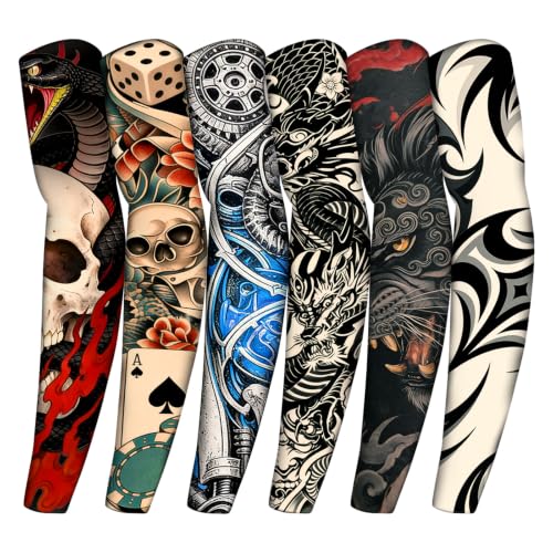 YARIEW Temporary Tattoo Sleeves for Men Arm Sleeves for Men - color: Multicolor-18