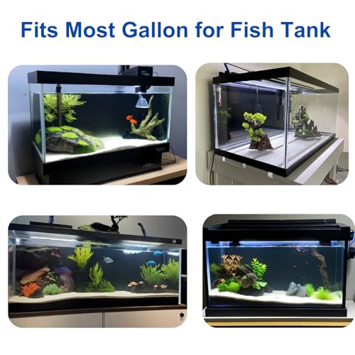 ELEBOX Aquarium Background Blue Black Fish Tank Background Wallpaper Double-Sided Aquarium Backing, Aquarium Decorations for 10 Gallon Aquarium 11.8" x 16.5" - size: 11.8" H x 16.5" L