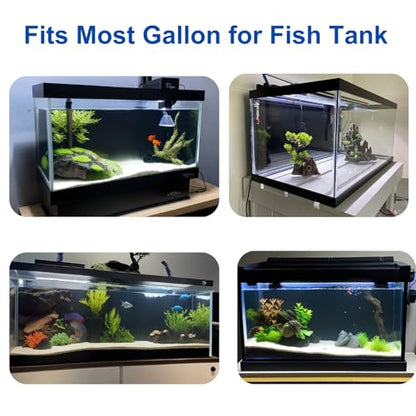 ELEBOX Aquarium Background Blue Black Fish Tank Background Wallpaper Double-Sided Aquarium Backing, Aquarium Decorations for 10 Gallon Aquarium 11.8" x 16.5" - size: 11.8" H x 16.5" L