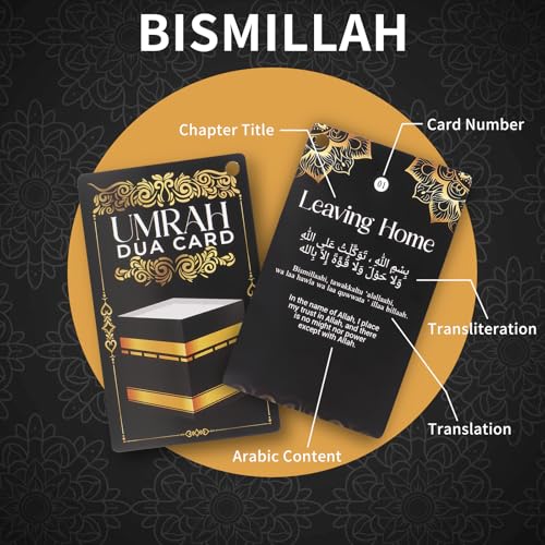 20 Umrah Dua Cards – Step-by-Step Guide to Umrah Duas, Prayers & Supplications – Portable Flashcards for Umrah Mubarak Gifts, Islamic Prayer Cards, Dua Reminder, Thoughtful Umrah Gift Idea