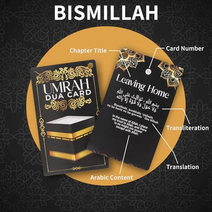 20 Umrah Dua Cards – Step-by-Step Guide to Umrah Duas, Prayers & Supplications – Portable Flashcards for Umrah Mubarak Gifts, Islamic Prayer Cards, Dua Reminder, Thoughtful Umrah Gift Idea