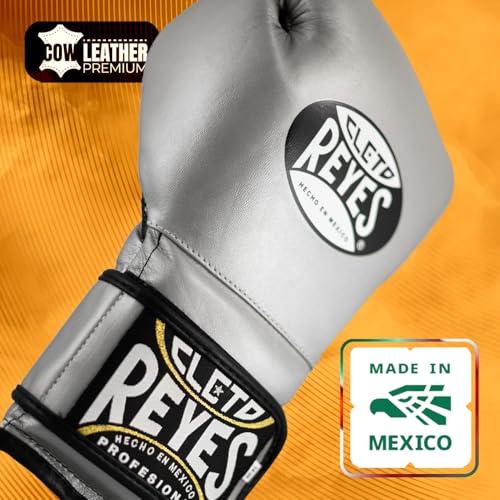 CLETO REYES Training Boxing Gloves with Hook and Loop Closure for Sparring and Heavy Punching Bags, Men and Women, MMA, Kickboxing, Muay Thai - color: White, size: 16oz.