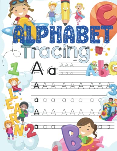 Alphabet Letter Tracing Workbook for Kids ~ Fun with Drawings: A Practice Book for Children Paperback (8,5*11 in): Alphabet Letter Tracing Workbook ... Book for Children Paperback (French Edition)