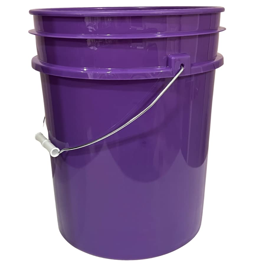 5 Gallon Purple Food Grade Plastic Bucket with Screw on Air Tight Lid- Made in USA (4)