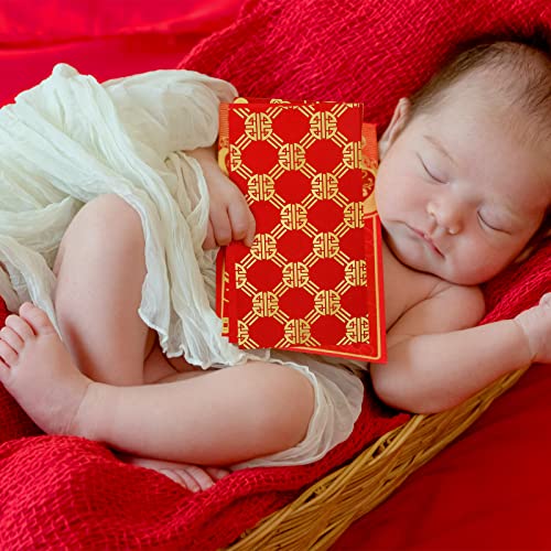 Marspark 60 Pcs Chinese New Year Red Envelopes 2026 Chinese Red Packets Hong Bao Gift Spring Festival Lucky Money Envelopes 6 Designs 3.5 x 6.7 Inches(Modern Pattern)
