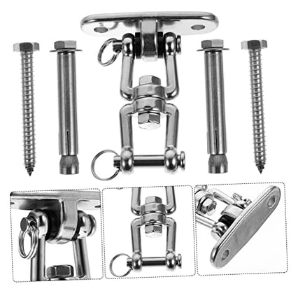 Abaodam 1 Set Rotating Hammock Fixing Hook Heavy Duty Indoor Swing and Outdoor Swing Hanging Kit for Sandbags Fitness Equipment