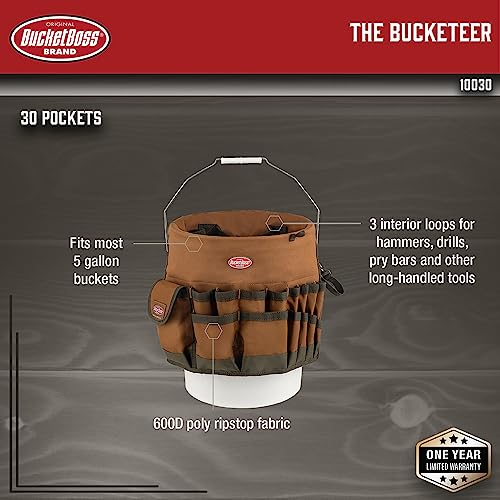 Bucket Boss The Bucketeer Bucket Tool Organizer in Brown, 10030 (Pack of 6) - size: (Pack of 6)