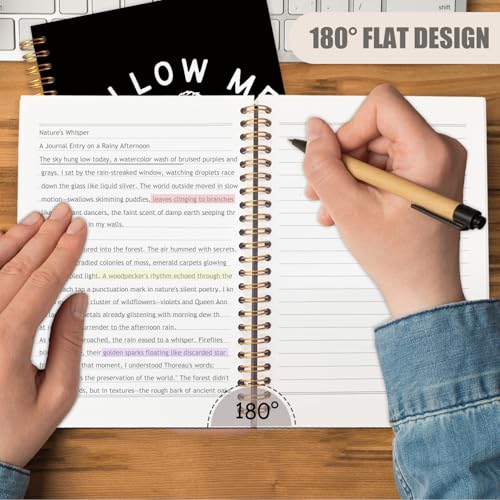 WUCHJ Black Retro Fish Christian Notebook, Matthew 4:19 Bible Verse Journal, Religious Scripture Spiral Notebook Journal for Note Taking, Christian Faith Based Gifts for Women Men, 5.5x8.3 Inch - color: black fish follow me