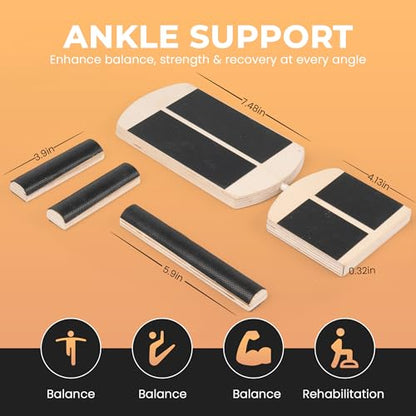 Ankle Balance Board & Foot Strengthener – Single Leg Stability Trainer for Physical Therapy, Sprain Recovery, Plantar Fasciitis Relief & Balance Training