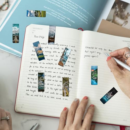Bible Verse Magnetic Bookmarks - 30 PCs Christian Scripture Inspirational Aesthetic Book Marks Catholic Religious Motivational Book Marker Prayer Page Clips Reading Women Men Church Gifts - style: Bible Verse1