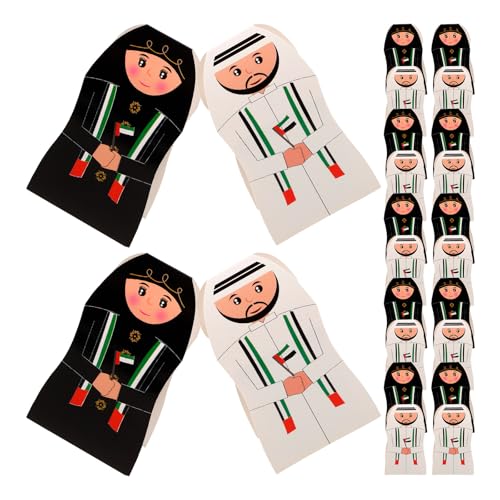 CHILDWEET 30pcs Middle Eastern Eid Candy Boxes Party Favor Treat Holders Paper Candy Packaging for Men and Women Wrapping Supplies