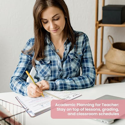 Planner 2026–2027, Academic Monthly Weekly Spiral Calendar, July 2026 – June 2027, Hardcover Agenda Notebook with Tabs, 6.3" x 8.5", Perfect for Students, Teachers, School & Daily Planning - Windmill Fields - color: O-Windmill Fields, size: (6.3"x8.5")a5