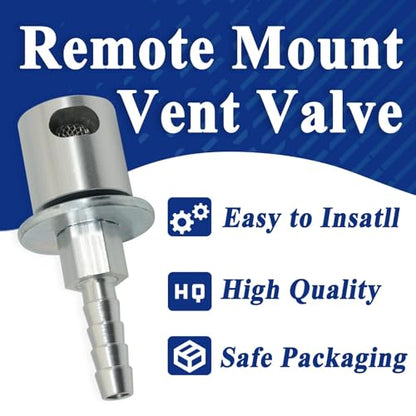 Remote Mount Vent Valve for Fuel Tanks, Tank Vent Line Replacement Part, 5/16'' Barb Size, Detachable - color: 1 Pack