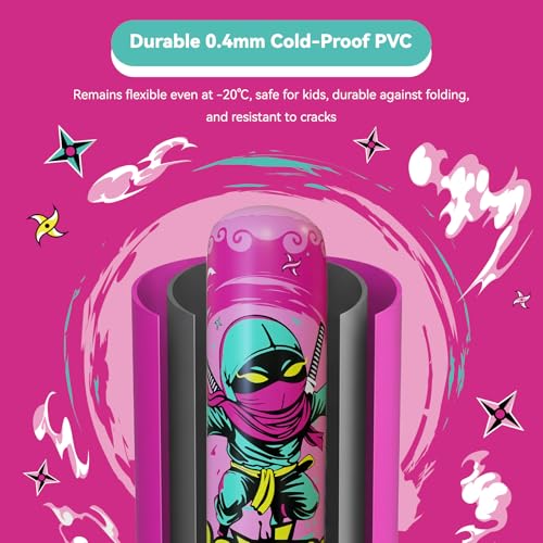 COMMOUDS 67inch Punching Bag for Kids, Inflatable Kids Boxing Set with Gloves, Fast Rebound Punching Bag for Practicing Karate, Taekwondo, MMA, Christmas/Birthday Gift for Boys Girls, Ages 6-14 - color: Pink