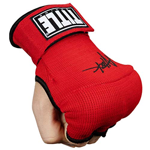 Title Boxing Attack Nitro Speed Wraps 2.0 - Boxing Wraps, Quick Wraps Boxing, Boxing Hand Wraps, Hand Wraps for Boxing Gloves, MMA Gloves, Wrist Wraps Boxing, Muay Thai Hand Wraps, Knuckle Protection - color: Red/Black, size: Standard