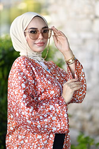 para life Snap Hijab for Women, Breathable Instant Hijabs|Standard Size Stretchable Cotton Sandy|Jersey Undercap - color: Beige