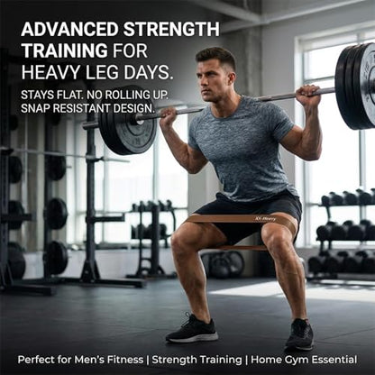 6-Pack Premium Natural Rubber Thickened Workout Resistance Bands Set for Home Gym & Physical Therapy, Anti-Snap Durable Exercise Bands for Full Body Strength Training, Legs, Glutes, Multi-Level - color: XX-Heavy-6 Set-Coffee
