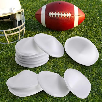 Meooeck 12 Pair Low Rise Knee Pads White Inserts Light Knee Pad Saver for Youth Men Women Kids Adult Football Basketball Volleyball
