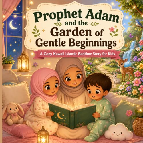 Prophet Adam and the Garden of Gentle Beginnings: A Cozy Kawaii Islamic Bedtime Story for Kids (Bedtime Prophet Stories)