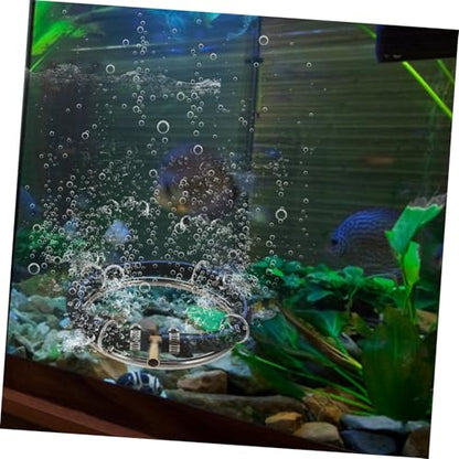 Happyyami Aquarium Bubbler Stainless Steel Oxygenation Diffuser for Fish Tank Produces Fine Bubbles for Enhanced Water Quality for Use