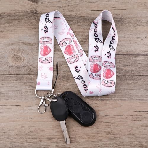 'God is Good ' Lanyard with ID Badge Holder Retractable Badge Clip Cute Lanyards for ID Badges Keychain for Key Card Women Girls School Teacher Nurse Work - color: God is Good '