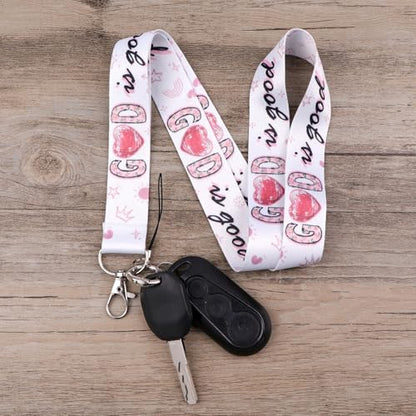 'God is Good ' Lanyard with ID Badge Holder Retractable Badge Clip Cute Lanyards for ID Badges Keychain for Key Card Women Girls School Teacher Nurse Work - color: God is Good '