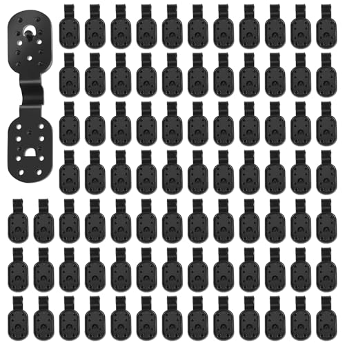 100 Pcs Netting Clips For Shade Cloth, Strong Plastic Snap Holders, Detachable Multi-Hole Wind Clips For Garden Canopies, Covers, And Outdoor Awnings
