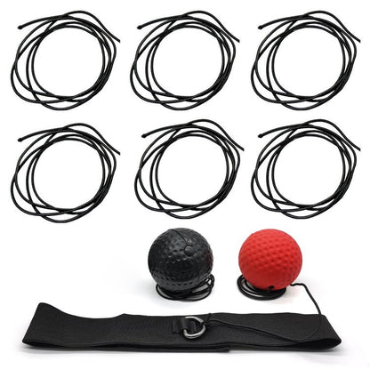 10 Pack Boxing Reflex Ball Elastic Cord Replacement Stretchy String Stretch Shock Cord for Boxing Reflex Ball Headband Boxing Training Ball Headbands Reaction Punching Speed Ball Head Band