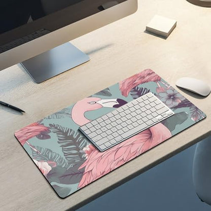 Large Size Gaming Mouse Pad Flamingo2 Desk Mat Non-Slip Base Waterproof Desktop Writing Pad for Office Home - color: Flamingo2, size: 30x60cm