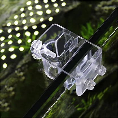 Aquarium Fish Tank Inflow Outflow Tube Holder 6pcs 26mm Large Pipe Water Tube Fixed Clip Acrylic Aquarium Water Tube Holder Water Pipe Hose Mount Bracket Fish Tank Hose Clamp(26mm) - size: 26mm
