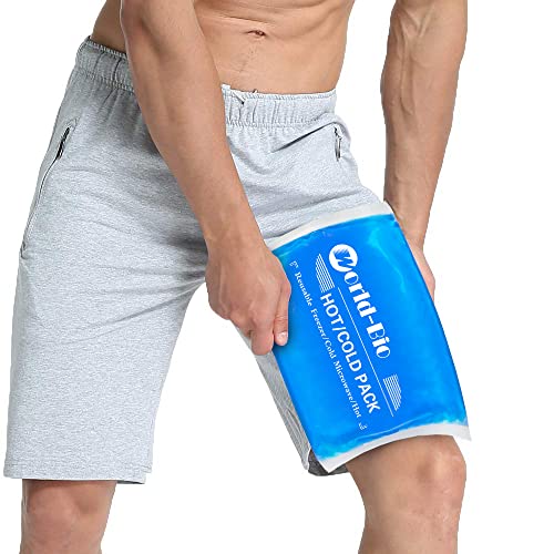 Large Gel Ice Packs for Injuries Reusable Hot Cold Pack Compress for Pain Relief, Rehabilitation, Comfort Ice Gel Pack Flexible Therapy on Neck, Arm, Knee, Leg, Shoulder, Elbow, Wrist - 2 Pack Blue - color: 12.2" X 8.2" - 2 Ice Packs