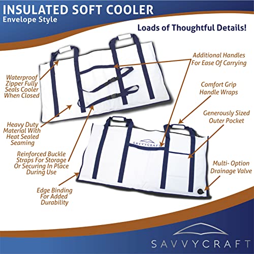 Savvycraft Waterproof Insulated Fish Kill Bag, Leakproof, 40" L x 20" H - style: Envelop: 40"l X 20"h
