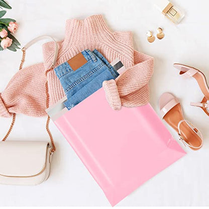Metronic Poly Mailers 14.5x19 200 Pack, Large Shipping Bags for Clothes | Strong Adhesive Waterproof Tear-resistant Mailing Bags, Shipping Envelopes for Clothing, Shops, Small Business, Light Pink. - size: 14.5x19 200PC