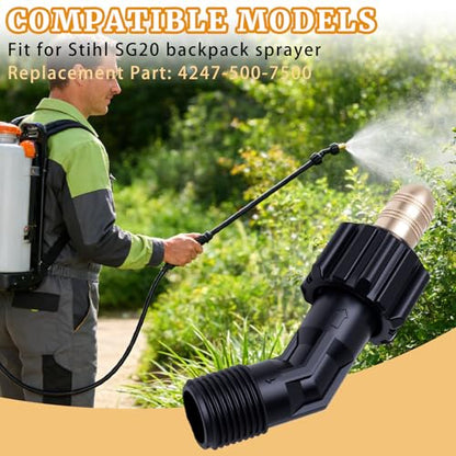 Spray Nozzle Holder 4247-500-7500 Compatible with Stihl SG20 Parts Backpack Sprayer 4247 500 7500 Spray Tips Support Holder Brass Nozzle Replacement 1 Piece