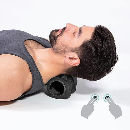 Chirp Wheel XR 3P Massage Roller Set - 10” Acupressure, 6” Knot-Kneading Thumb, 4” Neck & Headache Tension Relief, High Density Foam Massage Rollers for Back & Neck Pain, 500lbs Capacity, Black - size: 3-Pack (10, 6, 4 Inch) Black