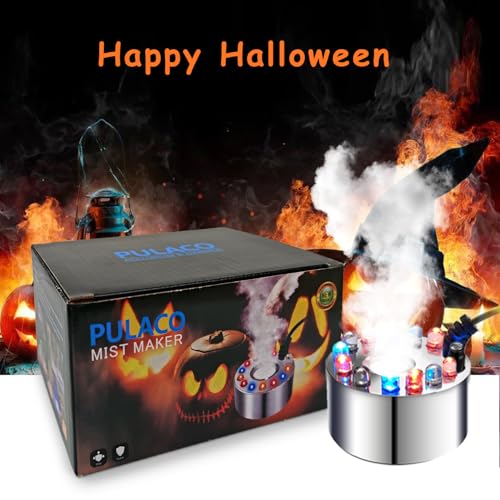 PULACO Mist Maker Fogger with Splash Guard for Halloween