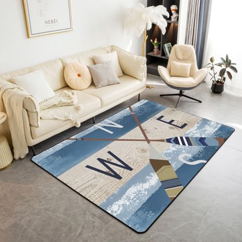 jejeloiu Lake Rules Welcome Area Rug Bedroom Living Room 3x5 - color: Multi 06, size: 3'3" x 5'