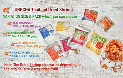 Dried Shrimps with Salt for Asian Cuisine Fresh Seafood Flavor or Eat As Snack Sun Dried (100)