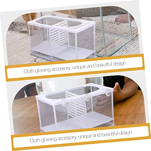 Kisangel Fish Tank Isolator Multifunctional Aquarium Incubator for Dividing Fish Easy Installation Cups Capacity Divider