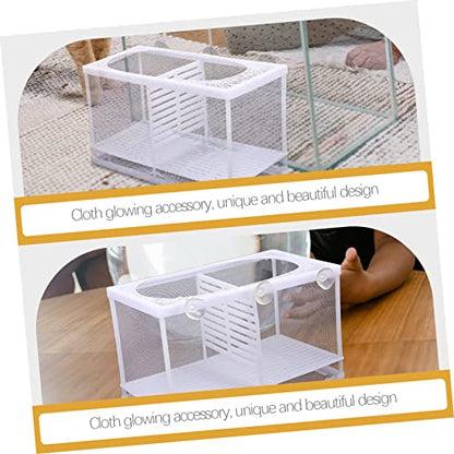 Kisangel Fish Tank Isolator Multifunctional Aquarium Incubator for Dividing Fish Easy Installation Cups Capacity Divider