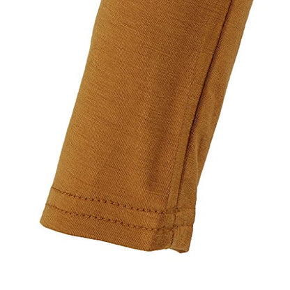 LoveinDIY Full Arm Sleeves Shrug Hijab Ramadan Islamic Stretchy Modal One Piece - color: Brown