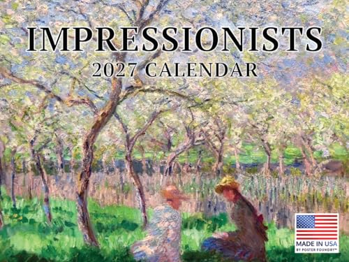 Impressionist Art Calendar 2027 Monthly Wall Calender 12 Month - color: Impressionists