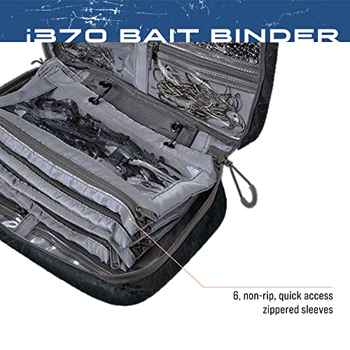 FROGG TOGGS Bait Binder, Fishing Tackle and Bait Storage, Salt Water Resistant Soft Sided Tackle Bag, Blue, i370