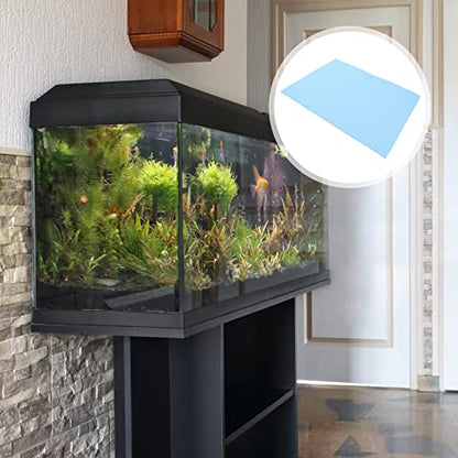 Garneck Thickened Fish Tank Mat Shockproof Aquarium Pad for Non- Cushioning Base for Fish Tanks and Terrariums - color: Blue