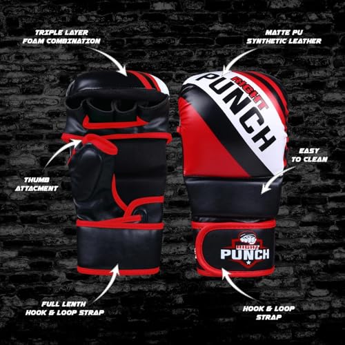 Hybrid MMA Sparring Gloves for Grappling, Kickboxing, and Open Palm Martial Arts - color: Green, size: Large