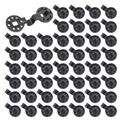 Versatile 220pc Sun Shade Net Cloth Plastic Clips Sturdy Heavy Duty Lock Grip Fix Clamp Hook