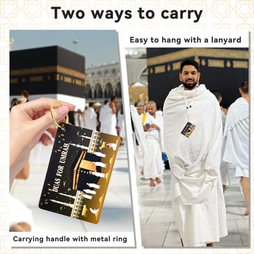 Umrah Dua 카드, Step by Step Guide Duas, Umrah Essentials 기도 카드 lslamic 여성 남성용