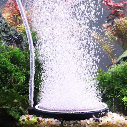 hygger Air Stone for Aquarium: Quiet High Dissolved Oxygen Diffuser Kit for Freshwater or Saltwater Fish Tank and Hydroponic Air Pump-Disc 4 x 4 Inch Air Bubble Stone Without air Pump - size: 10CM