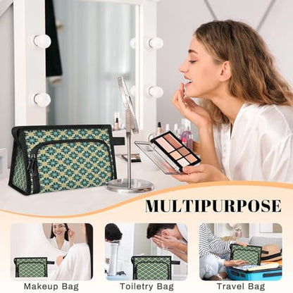 Travel Makeup Bag for Women Men Unisex Islamic Ethnic Theme Multipurpose Cosmetic Wash Pouch Bag Toiletry Toiletries Shower Bag Organizer